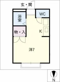 ハイツ深田池【1階】の間取り