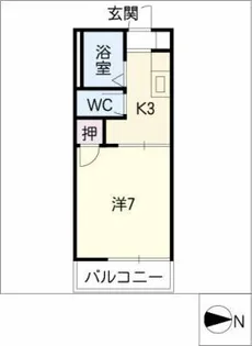 コーポ芳栄【1階】の間取り