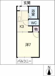 メゾンR&AⅢ【2階】の間取り