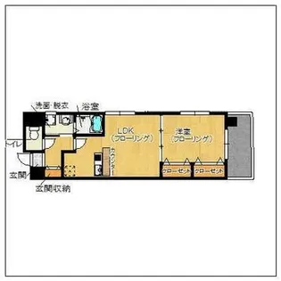 ディアコートパルフェ【601号室】の間取り