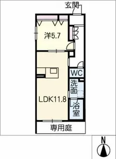 シャーメゾン岩塚【1階】の間取り