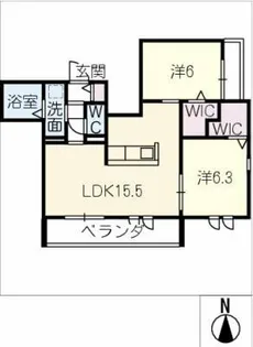 レフィーノ本陣【2階】の間取り