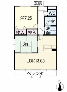 ブランプリュムⅠ【3階】の間取り