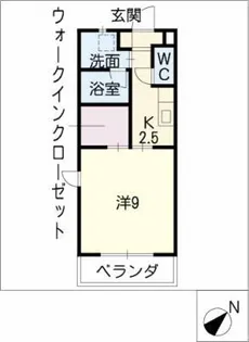 メゾンラポール前山【4階】の間取り