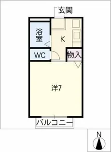 ウィルつるまい【1階】の間取り
