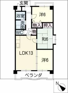 ヴォーグ21【1階】の間取り