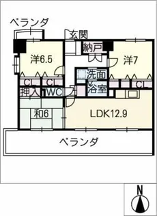 ブラエルメゾン青山1号棟【9階】の間取り