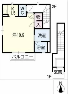 セフィラ日比野【2階】の間取り