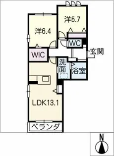 ミグランス【2階】の間取り