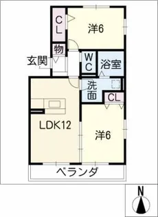 フロレゾンさくら【2階】の間取り