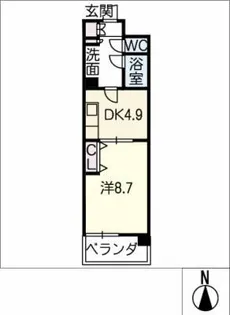 ランドマーク中平【3階】の間取り