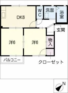 パストラル尾花C棟【2階】の間取り