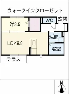 サンパティーク【1階】の間取り