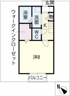 ラフィネコート【1階】の間取り