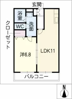 マ・メゾンⅡ【1階】の間取り