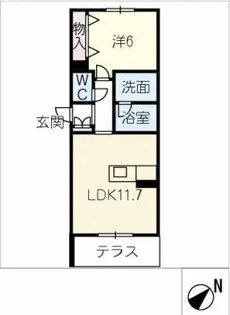 ベルラシック【1階】の間取り