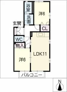 ファミ-ル八光【2階】の間取り