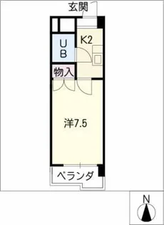 デンマークハイツ【4階】の間取り