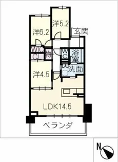 ラグナヒルズレジデンス エア棟【10階】の間取り