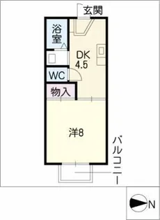 フレマリール小木田【2階】の間取り
