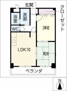 エクセル多加木【4階】の間取り