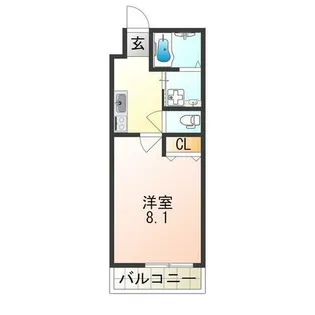 ベルドミール 末広六番館【1階】の間取り