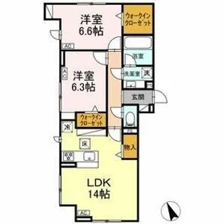 リエート【1階】の間取り