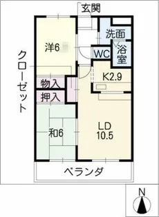 セレブ・パレス【2階】の間取り