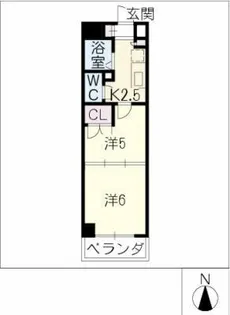 ナチュレ 一幸Ⅰ【5階】の間取り