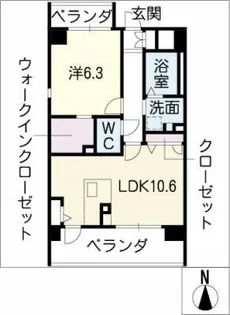 さくら館【5階】の間取り