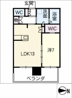 アトラスリベルタ名古屋錦【3階】の間取り