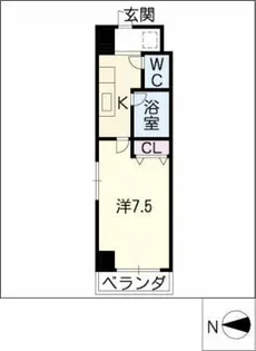 サンパーク今池Ⅱ【8階】の間取り