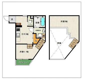 DreamStageGleis南福岡(グライス)【203号室】の間取り