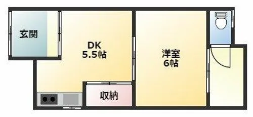 オレンジハウス【1階】の間取り