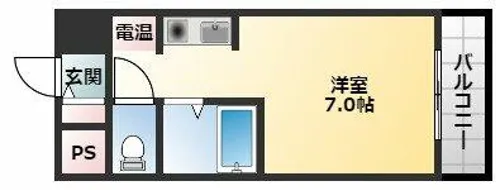 セントラルパーム【4階】の間取り