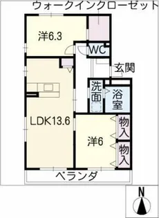 ミュゼ【3階】の間取り