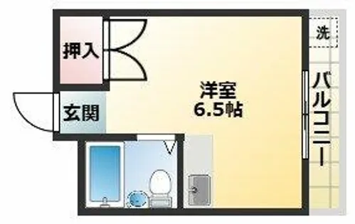 シャトー第2平野【4階】の間取り
