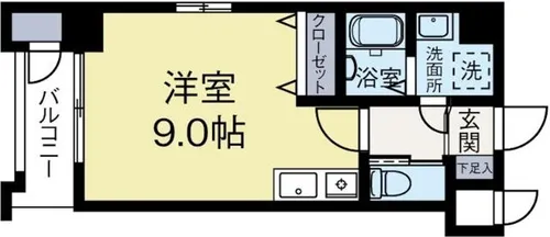 ハーベスト薬院【501号室】の間取り