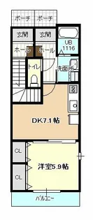 マージェ【1階】の間取り