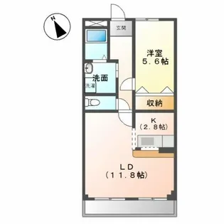 プティエシャトー【2階】の間取り