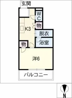安藤マンション【2階】の間取り