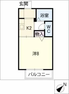 グリーンハイツ【2階】の間取り