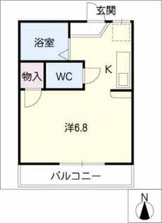 パストラル北山【1階】の間取り