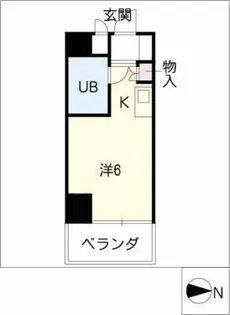ラフィネ広路【6階】の間取り