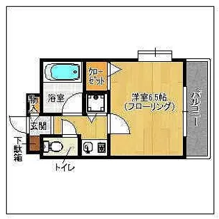 ライオンズマンション大手門第2【7階】の間取り