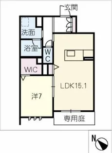 クレア千種【1階】の間取り