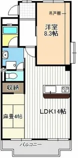 東和ハイツ【1階】の間取り