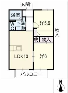 カーサディアス8【1階】の間取り