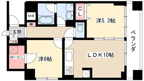 レジェンド K【301号室】の間取り