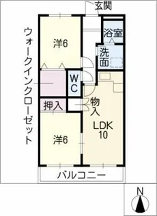 ピア・ハウス【2階】の間取り